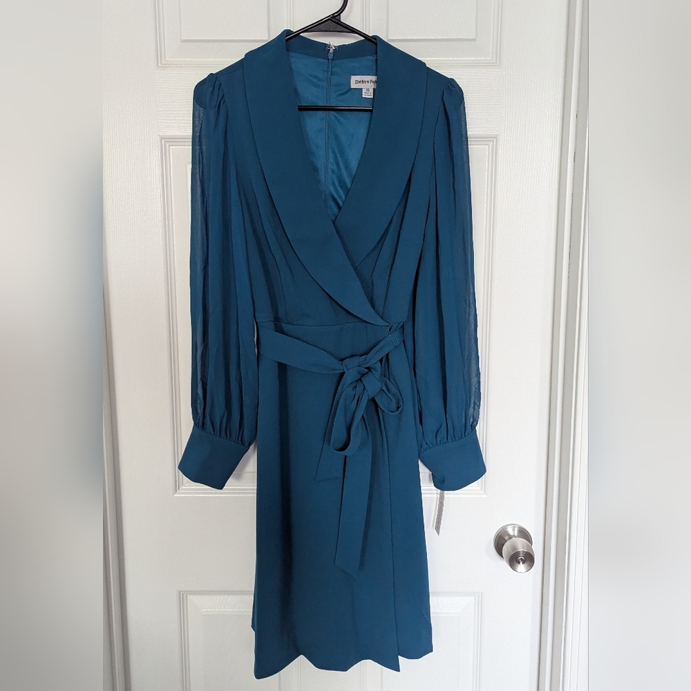 Shelby & Palmer Women's Teal Wrap Dress